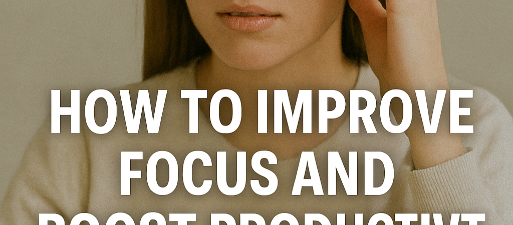 How to Improve Focus and Boost Productivity: 8 Proven Strategies to Increase Concentration & Mental Clarity